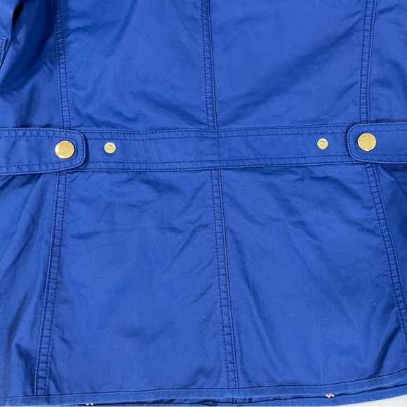 J. Crew Blue Utility Jacket with Gold Buttons - Picture 5 of 9